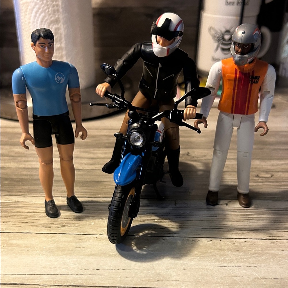Action Figures with Motorcycle